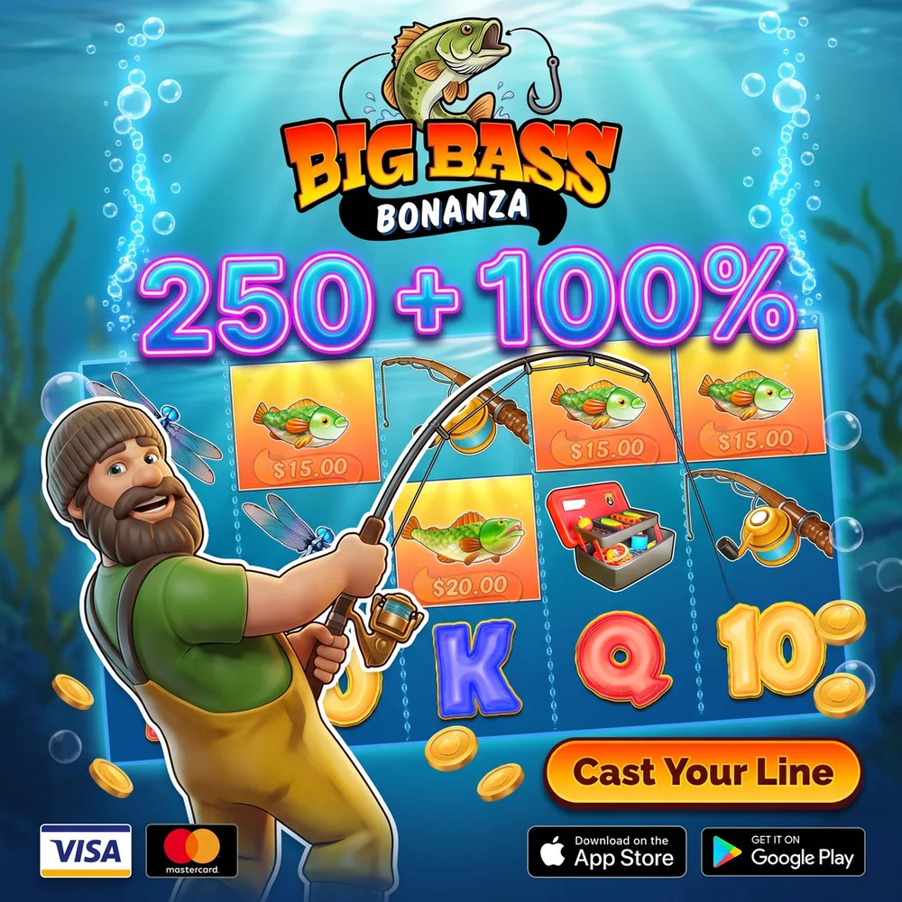 Slot banner, Big Bass Bonanza