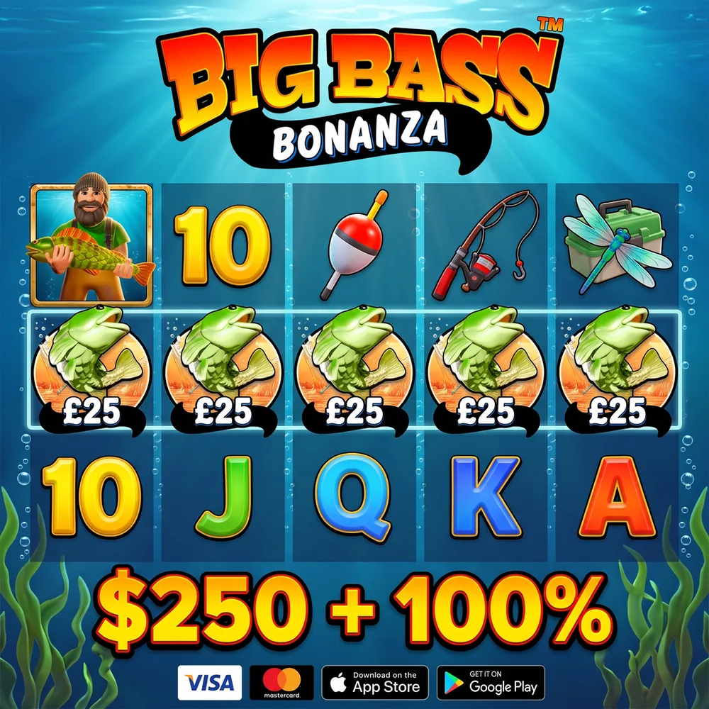 Slot banner, Big Bass Bonanza