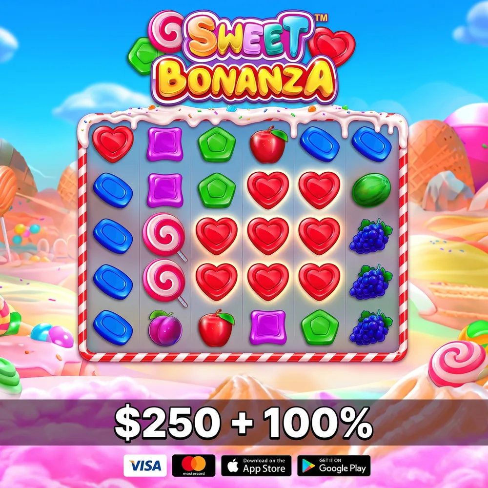 Slot banner, Sweet Bonanza