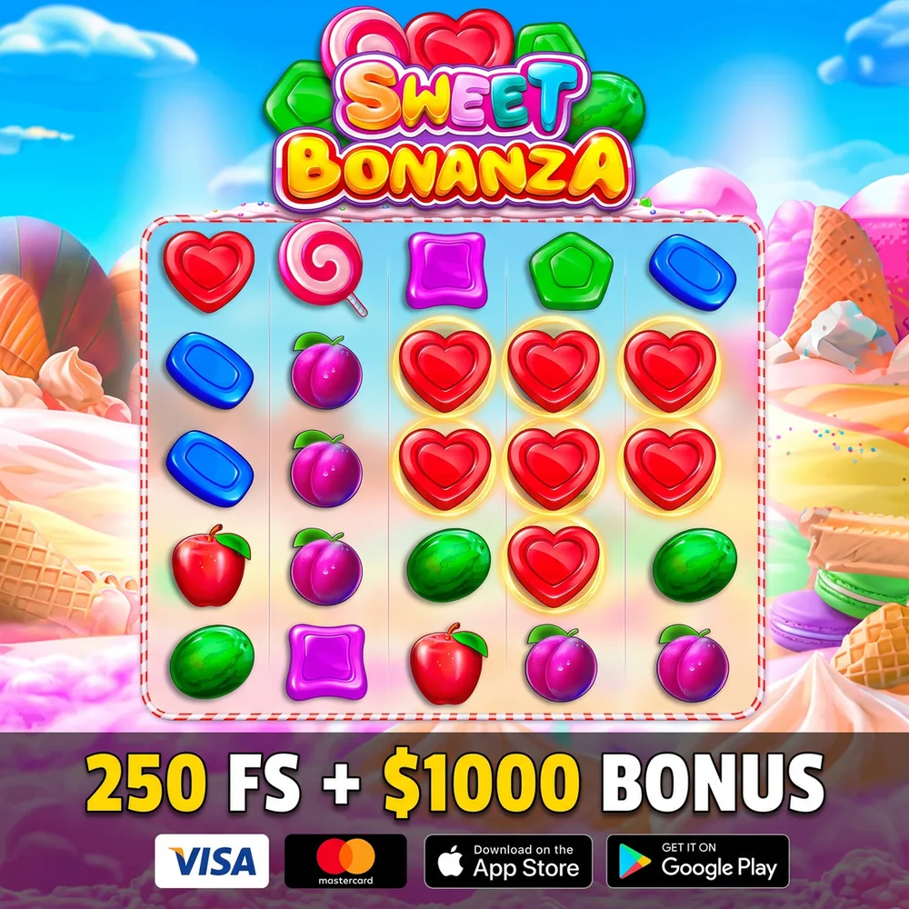 Slot banner, Sweet Bonanza